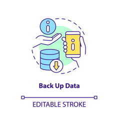 Back Up Data Concept Icon