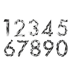 Black And White Numbers In A Triangular Pattern