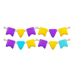 Bunting Flags 3d Icon