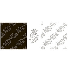 Monochrome Seamless Pattern Set In Hand Draw