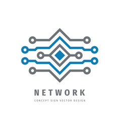 Network Technology Concept Business Logo Template