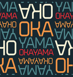 Okayama Japan Seamless Pattern