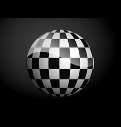 Abstract Pattern Cover Black And White 3d Ball