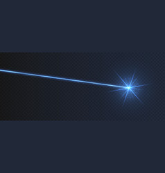 Blue Laser Beam Light Effect Isolated