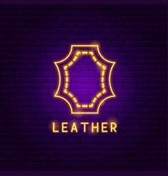 Leather Neon Label