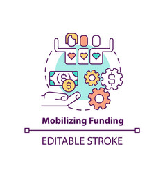 Mobilizing Funding Concept Icon