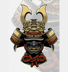 Samurai Helmet With Dragon Face Accessories