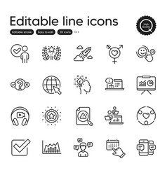 Set Of Education Outline Icons Contains Icons