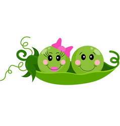 Two Infant Baby Peas In A Pod