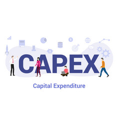 Capex Capital Expenditure Concept With Big Word