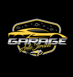 Garage And Auto Spa Logo Design Template