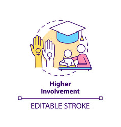 Higher Involvement Concept Icon