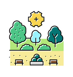 Landscape Development Services Color Icon