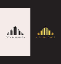 City Building Real Estate Apartment Logo