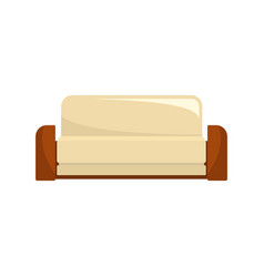 English Sofa Icon Flat Style