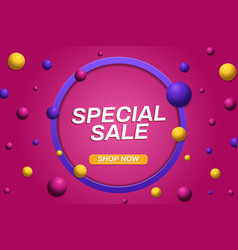 Special Sale Background With Abstract Shape