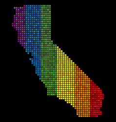 Lgbt Pixel California Map