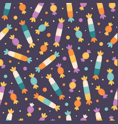 Sweets And Candies Seamless Pattern Halloween