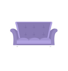 Cabriole Sofa Icon Flat Style