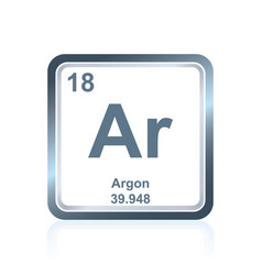 Periodic table argon resize Royalty Free Vector Image