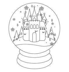 Fairy Tale Snow Globe With A Castle