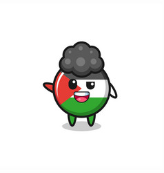 Palestine Flag Character As The Afro Boy