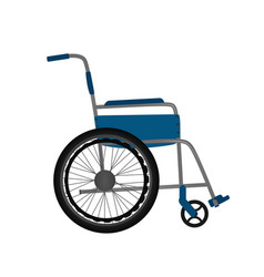 Blue Empty Wheelchair