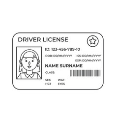 Drivers License A Plastic Identity Card