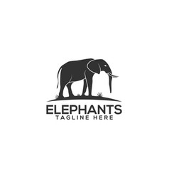 Elephant Wildlife Logo