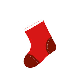 Isolated Christmas Sock Sketch Icon