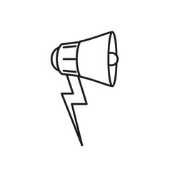 Megaphone Line Icon Logo