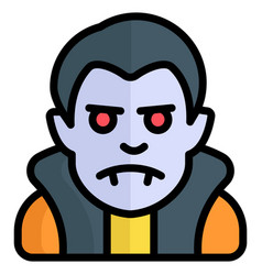 Scary Man Color Line Icon