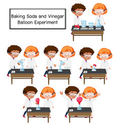 Scientist Explaining Baking Soda And Vinegar