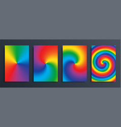 Set Abstract Gradient Reinbow Background