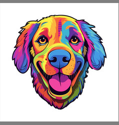 Berger De Beauce Dog Breed Colorful Cartoon