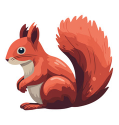 Cute Squirrel Sitting Design