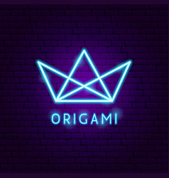 Origami Neon Label