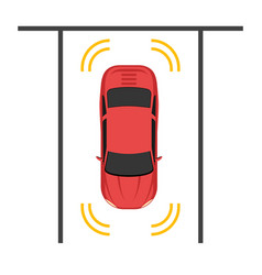 Parking Smart Car Sensor Autonomous View