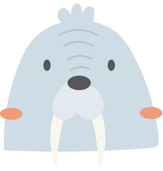 Walrus Face Cartoon