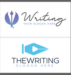 Writing Education With Pen Logo Design