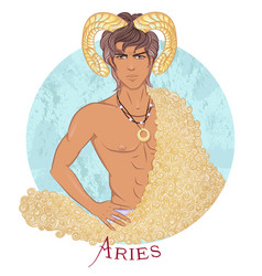 Aries As A Beautiful Man With Swarthy Skin