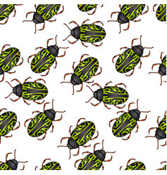 Calligrapha Serpentina Seamless Pattern