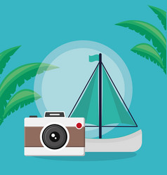 Camera Photographic With Sailboat