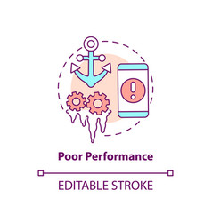 Poor Performance Concept Icon