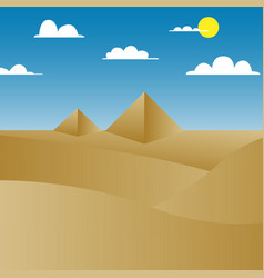 Pyramid In Desert