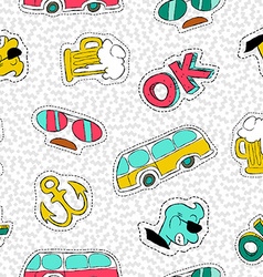 Retro 80s comic pattern background Royalty Free Vector Image