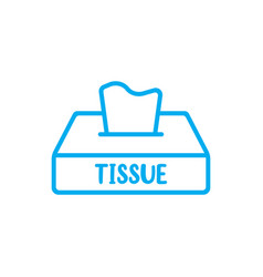 Blue Tissue Line Icon