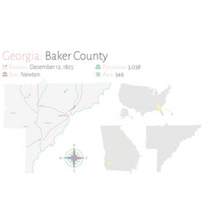 Map In Baker County Georgia