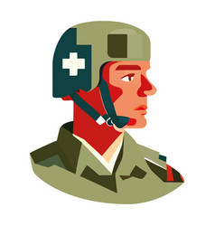 A Soldier With Medical Service