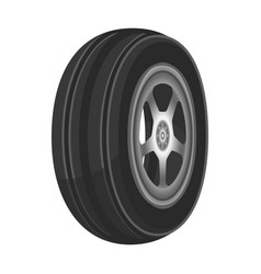 Car Wheel Disk And Tire Cartoon